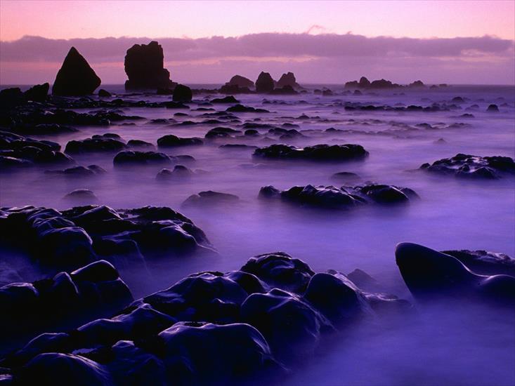 Tapety na pulpit - Rising_Tide_at_Sunset_New_Zealand1.jpg