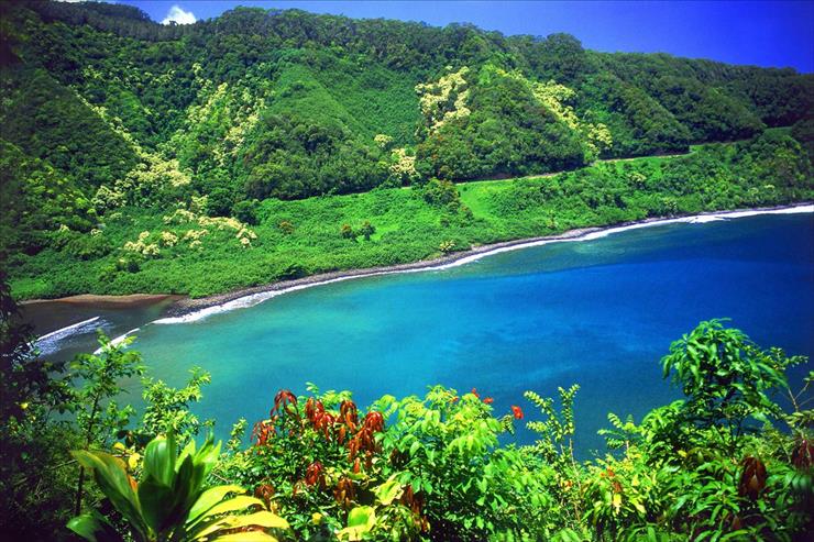 Tapety- natura the best - Road to Hana, Turquoise Lagoon, Maui, Hawaii_49286.jpg