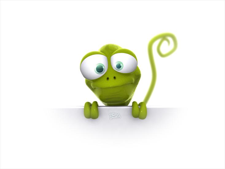 zwierzaki 3D - 3D kameleon2.jpg