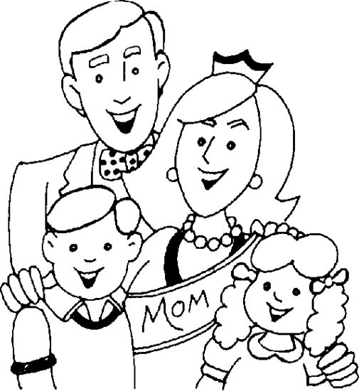 rodzina - rodzina, rodzice, dziadkowie - kolorowanka 3.gif