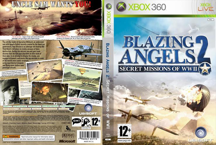 OKŁADKI XboX360 - Blazing_Angels_2__Secrets_Missions_Of_Wwii_PAL_Custom-cdcovers_cc-front.jpg