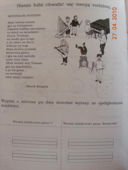 ortografia i gramatyka - rodzina Hani - spółgłoski miekkie.JPG