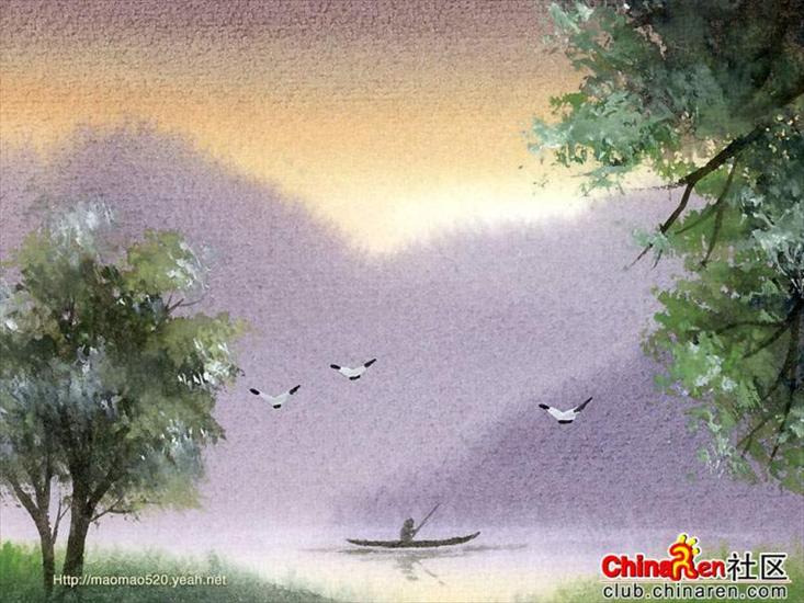 MALARSTWO KRAJOBRAZOWE-AKWARELA  CHINY - 1024x768_Chineselandscapepainting.jpg