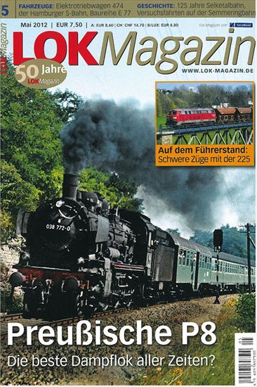Czasopisma o kolei i modelarstwie kolejowym - Lok Magazin 2012-05.jpg
