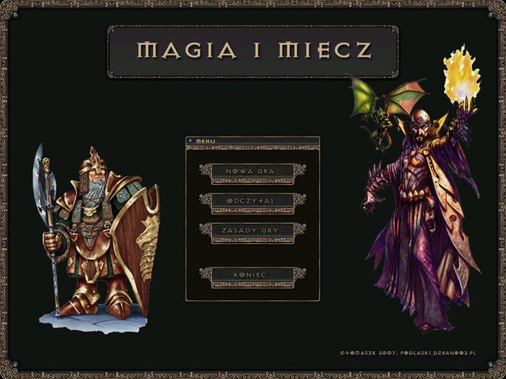08_Magia i Miecz na PC - menu.jpg
