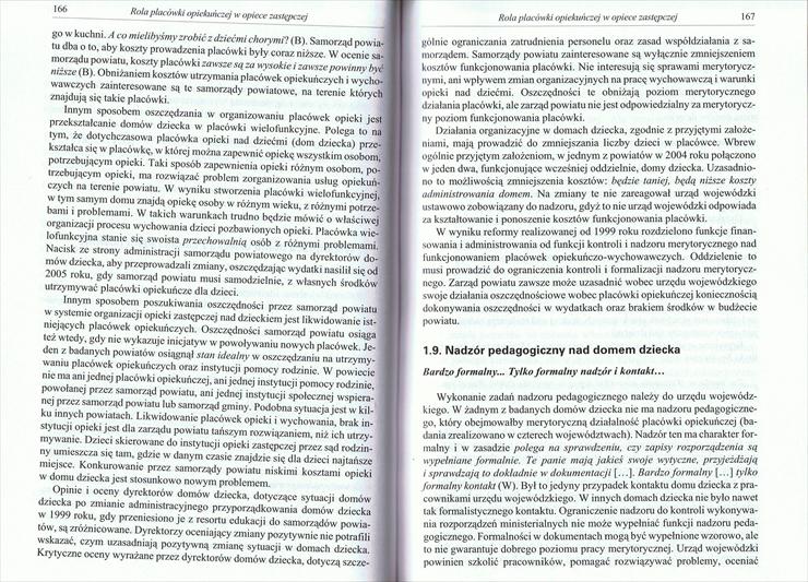 Hrynkiewicz - Odrzuceni. Analiza procesu umieszania dzieci w placówkach opieki - 166-167.jpg
