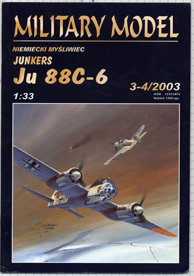 Military Model 2003-03-04 - Niemiecki Mysliwiec Junkers Ju 88C-6 - Cover01.jpg