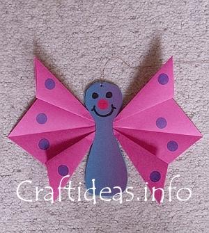 Prace wiosenne - Spring_Paper_Crafts_for_Kids_-_Origami_Paper_Butterfly.jpg