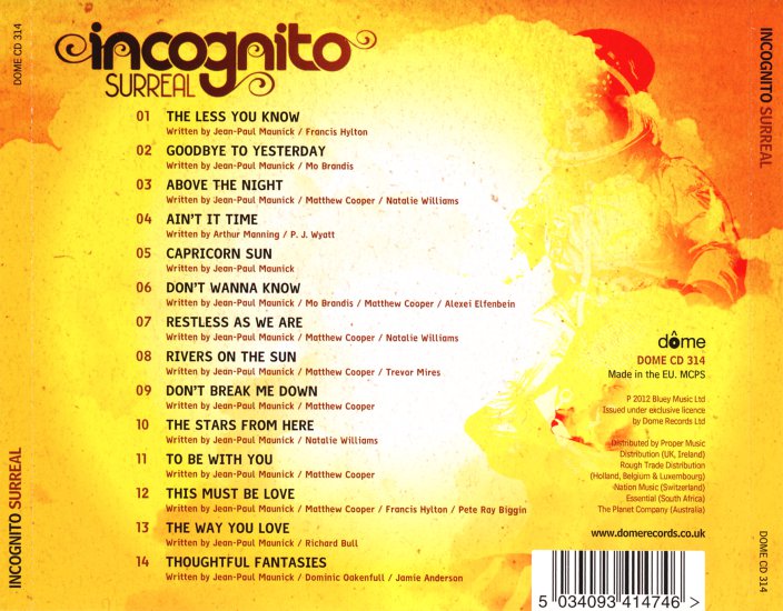 Incognito-Surreal 2012 320Kbitmp3 DMT - Incognito - Surreal - Back.bmp