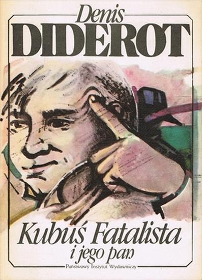 Denis Diderot - Kubuś Fatalista i jego pan - okładka książki - Państwowy Instytut Wydawniczy, 1985 rok.jpg