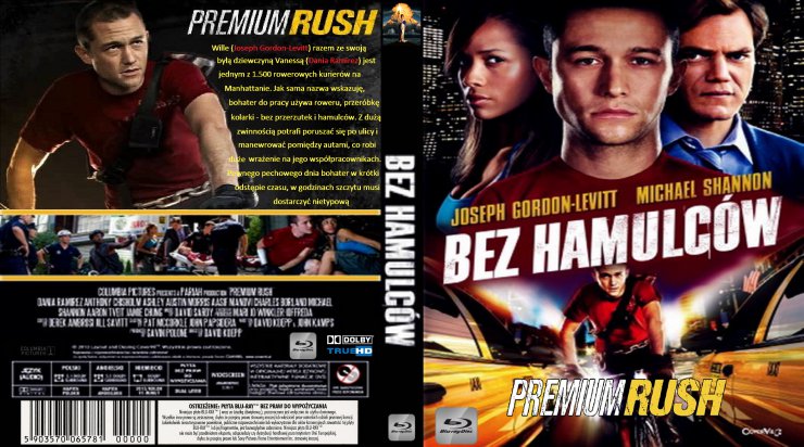 Okładki Blu-ray   polskojęzyczne w wysokiej rozdzielczości - Bez hamulców - Premium Rush.bmp